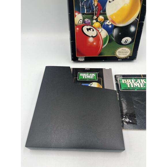 Break Time: The National Pool Tour (Nintendo, 1993) NES CIB COMPLETE - Picture 3 of 16